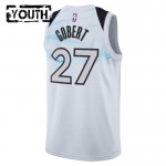 Minnesota Timberwolves Trikot Rudy Gobert Nike 2024-25 City Edition Weiß Swingman - Kinder